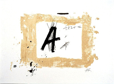 Lettre a 1976, Antoni Tàpies