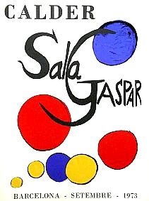 Cartel Original. Sala Gaspar., Alexander Calder