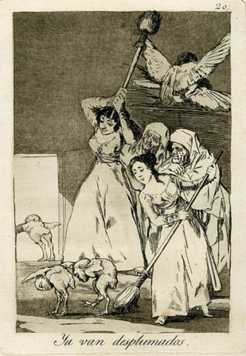 Ya van desplumados, Francisco de Goya y Lucientes 