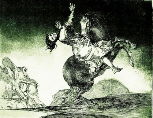 El caballo raptor., Francisco de Goya y Lucientes 