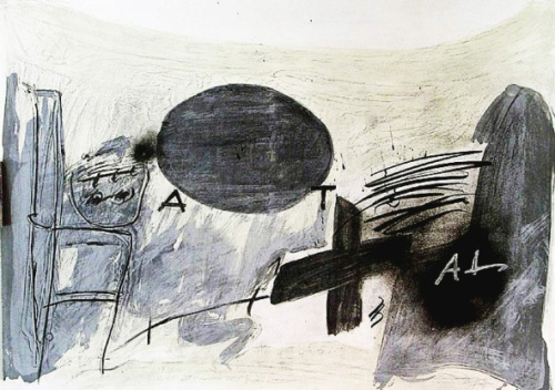 Oval Gris, Antoni Tàpies