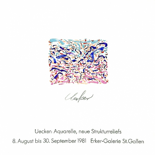 Erker-Galerie. St. Gallen, Günther Uecker 